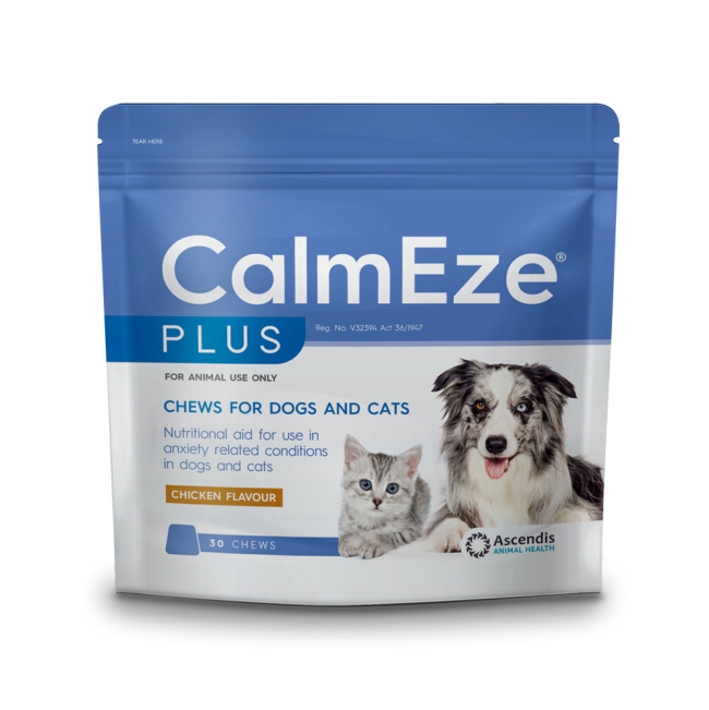 Calmeze Plus Chews for Dogs & Cats - Dogs Cats & Friends