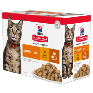 Hill's Science Plan Chicken & Turkey Adult Cat Food Pouches