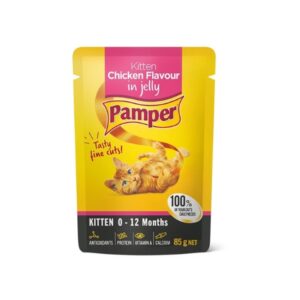 Pamper Kitten Chicken Wet Food 85