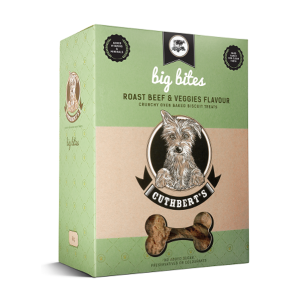 Cuthbert's Roast Beef & Veggies Dog Biscuits - Dogs Cats & Friends
