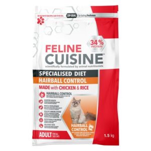 Feline Cuisine Specialised Diet Hairball Control 1.5kg