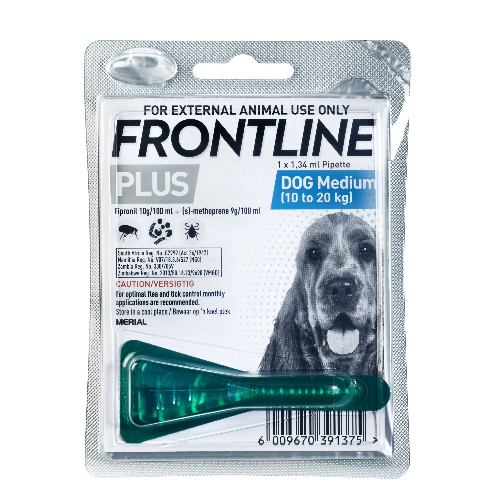 Frontline Plus Medium Dog Tick & Flea Treatment - 10-20kg
