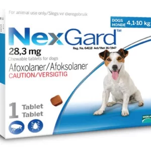 NexGard Medium Dog 4-10kg Chewable Tick & Flea Tablet