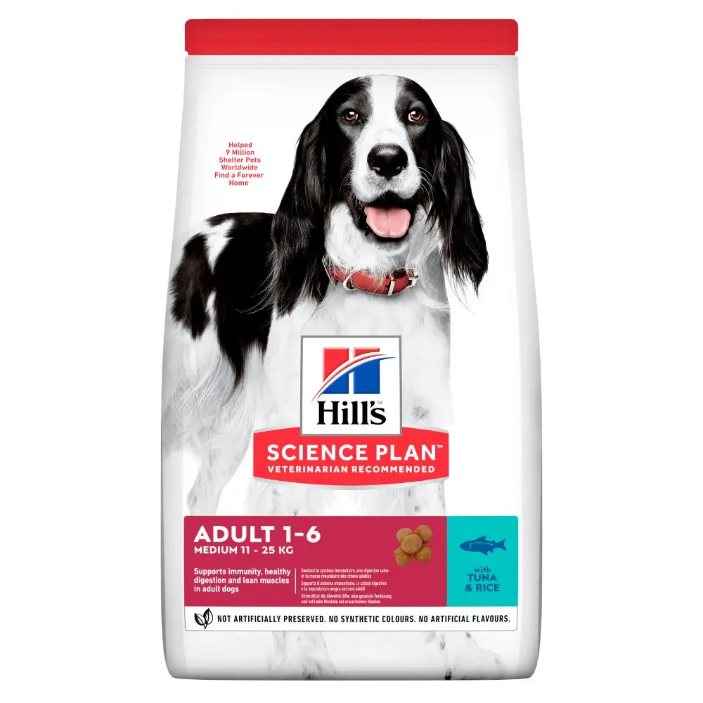 Hills-Science-Plan-Medium-Tuna-and-Rice-Adult-Dog-Food-1 - Dogs Cats & Friends