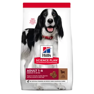Hills Science Plan  Medium Adult Lamb 12kg Bonus Bag