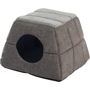 Rogz Grey Cave Pop-Up Lounge Pet Bed Small
