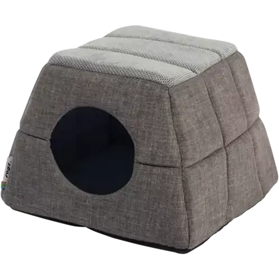 Rogz Grey Cave Pop-Up Lounge Pet Bed Small